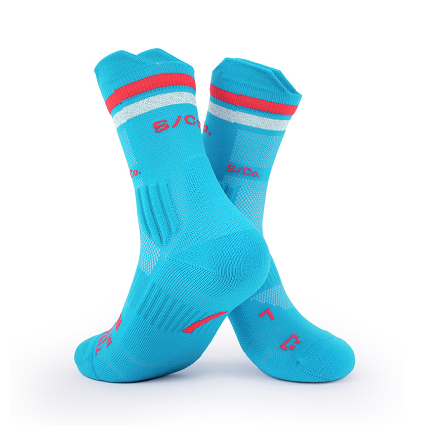 S/Co Crew Running Socks - Sapphire Rush