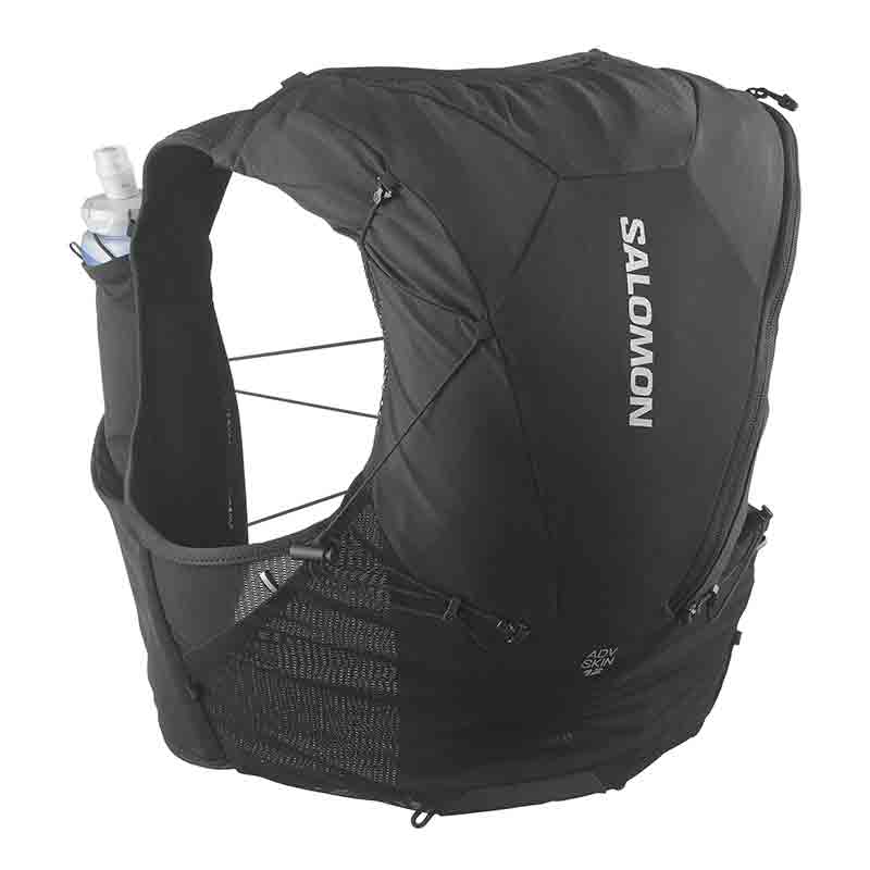 Salomon Unisex ADV Skin 12 Set Running Vest - Black/Metal