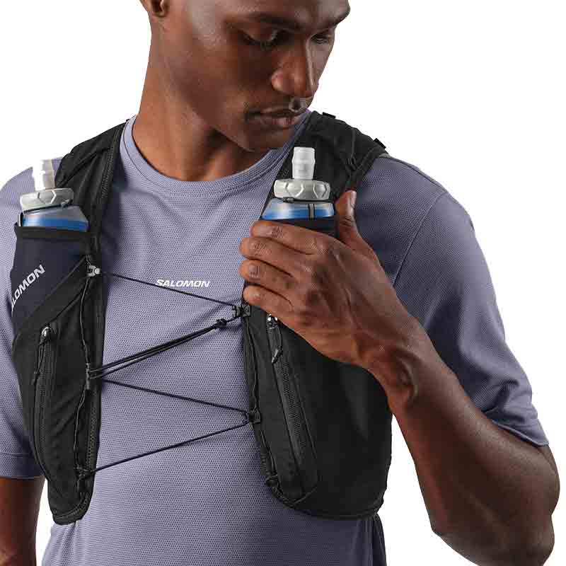 Salomon Unisex ADV Skin 12 Set Running Vest - Black/Metal