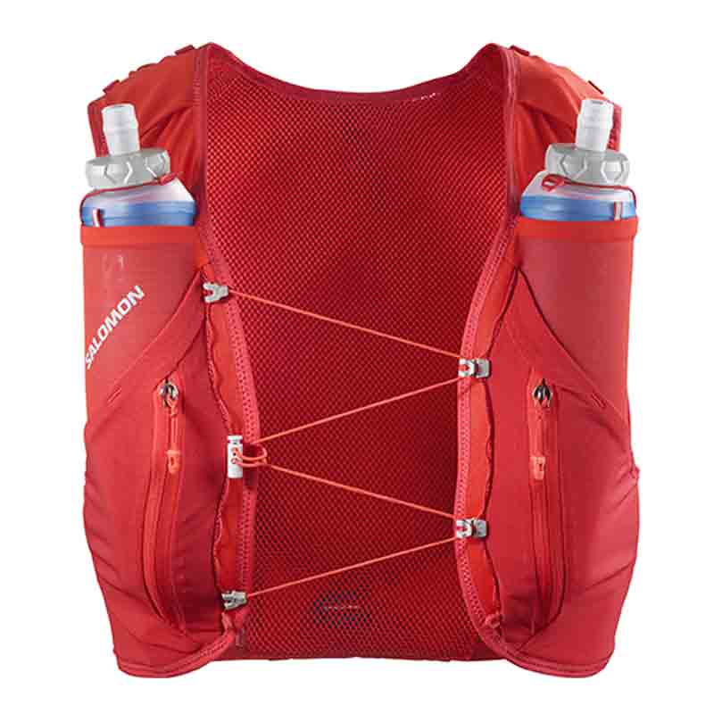 Salomon Unisex ADV Skin 12 Set Running Vest - Flame Scarlet/Haute Red