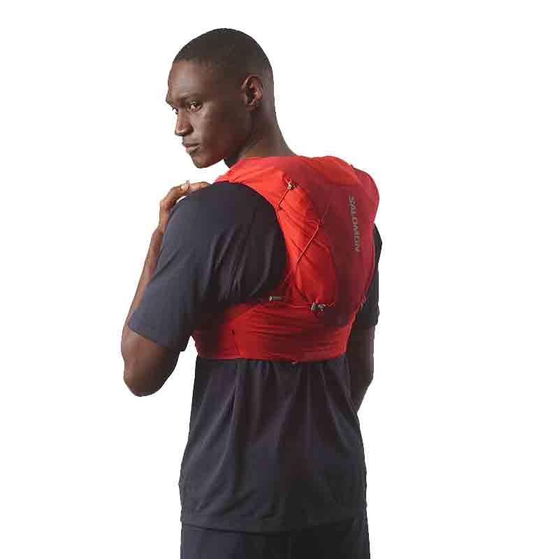 Salomon Unisex ADV Skin 12 Set Running Vest - Flame Scarlet/Haute Red