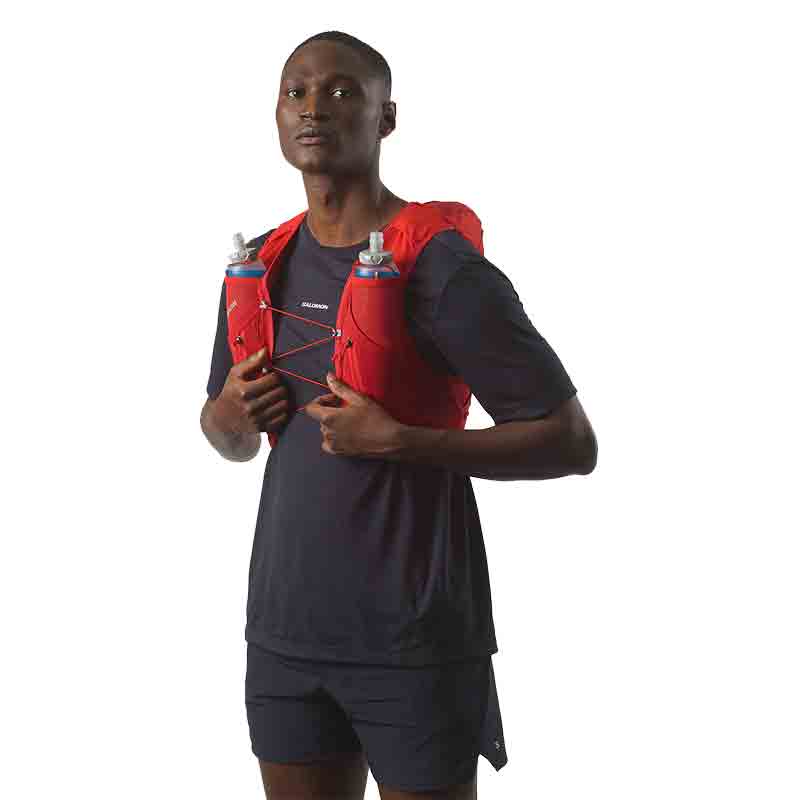 Salomon Unisex ADV Skin 12 Set Running Vest - Flame Scarlet/Haute Red