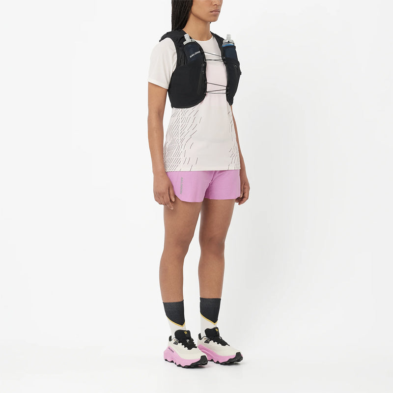 Salomon Ultra Glide 3 Women's Trail Shoe - Almond Milk/Cyclamen/Black