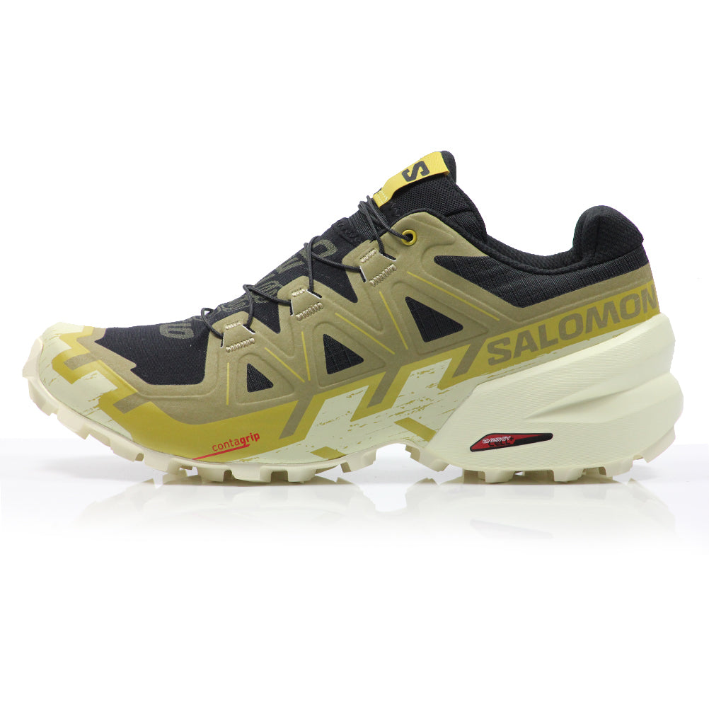 Salomon Speedcross 6 Men's Trail Shoe - Black/Cress Green/Transparent Yellow