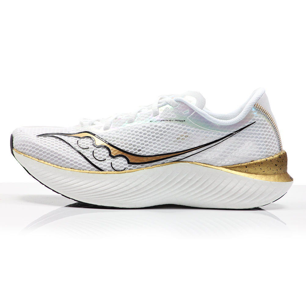 Saucony Endorphin Pro 3 Women's Running Shoe - White/Gold