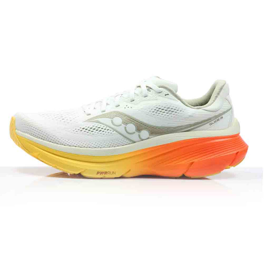 Saucony Guide 19 Men's Running Shoe - Ivory/Fire