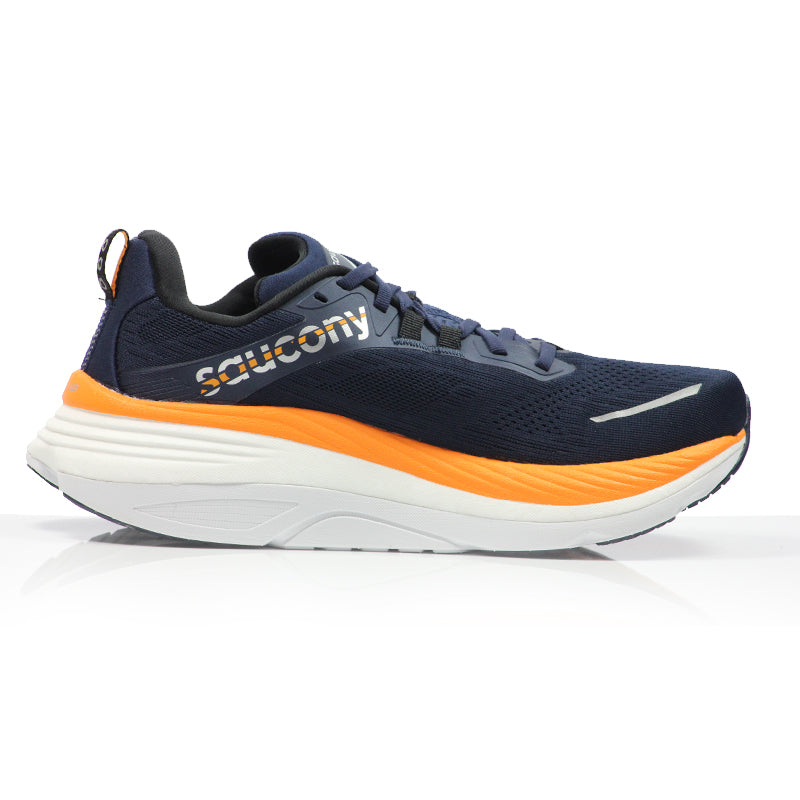 Saucony Hurricane 24 Men's Running Shoe - Navy/Peel Marin