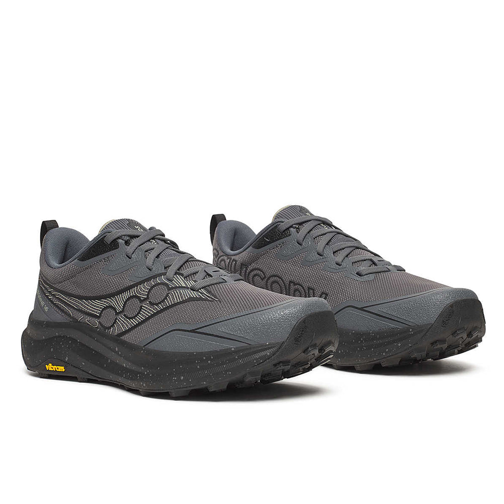 Saucony Peregrine 16 Men's Trail Shoe - Carbon/Black