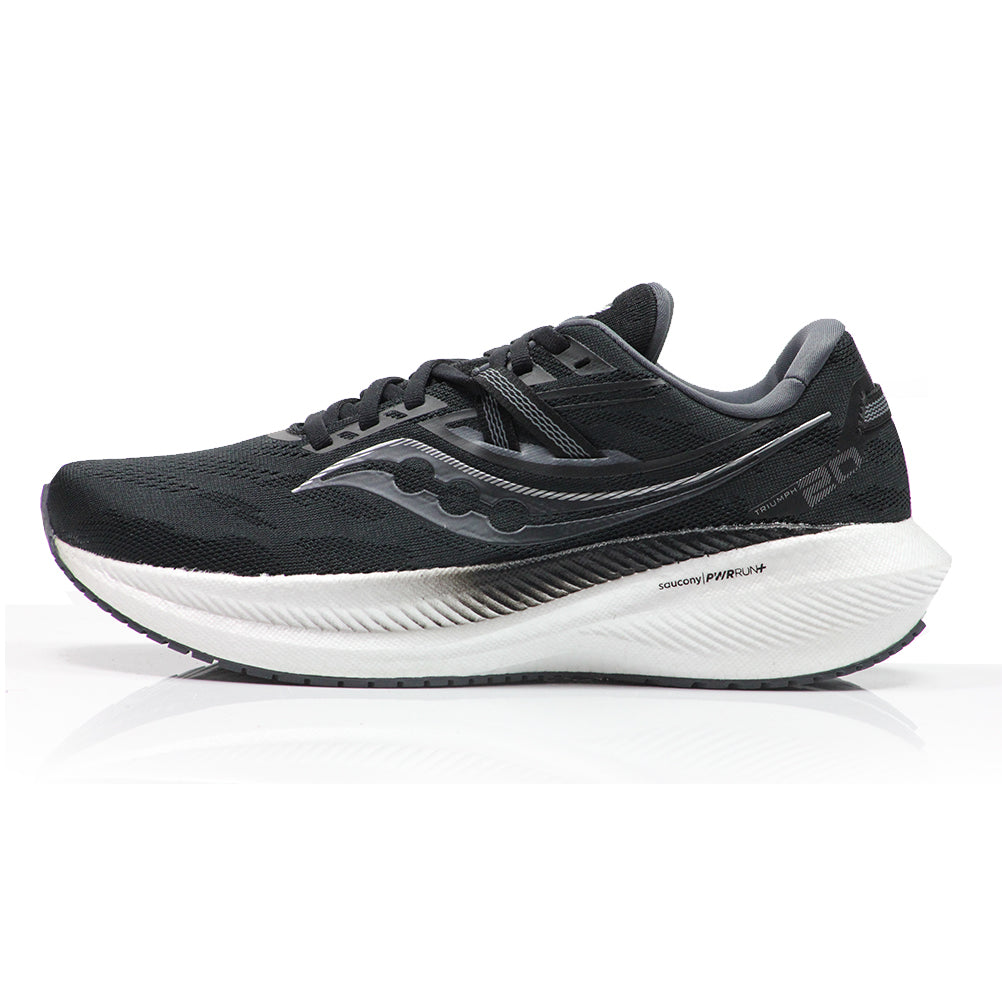 Saucony Triumph 20 Men's Running Shoe - Black/White