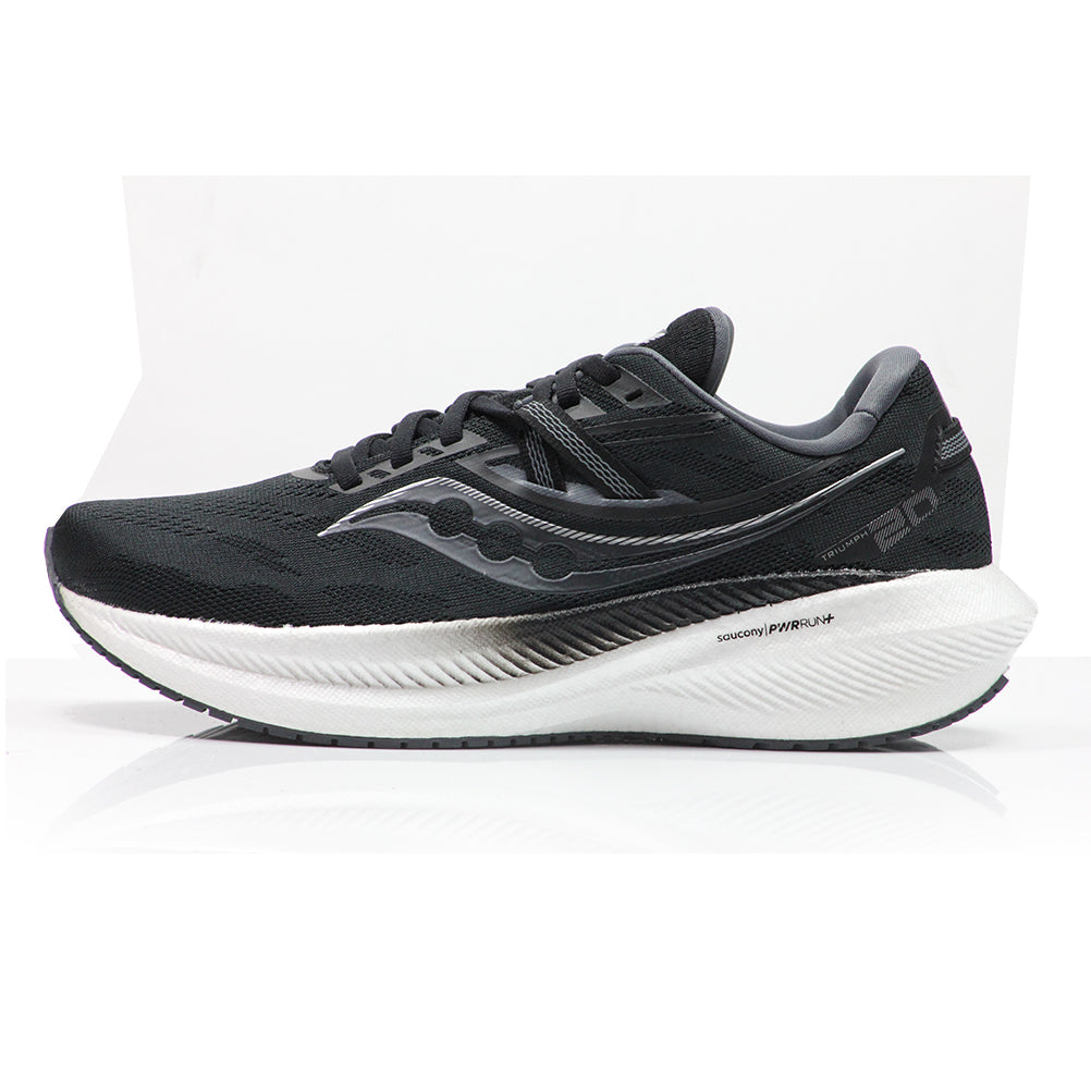 Saucony Triumph 20 Men's Running Shoe - Black/White