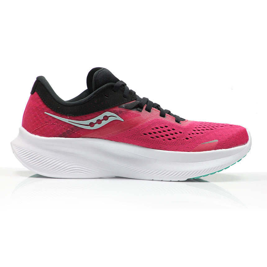Saucony Ride 16 Women's Running Shoe - Rose/Black