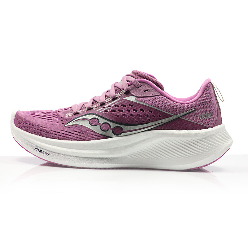 Saucony Ride 17 Women's Running Shoe - Orchid/Silver