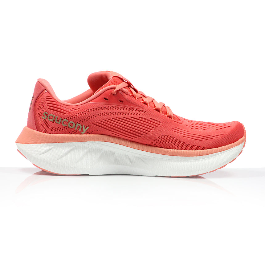 Saucony Ride 18 Women's Running Shoe - Coral/Salmon