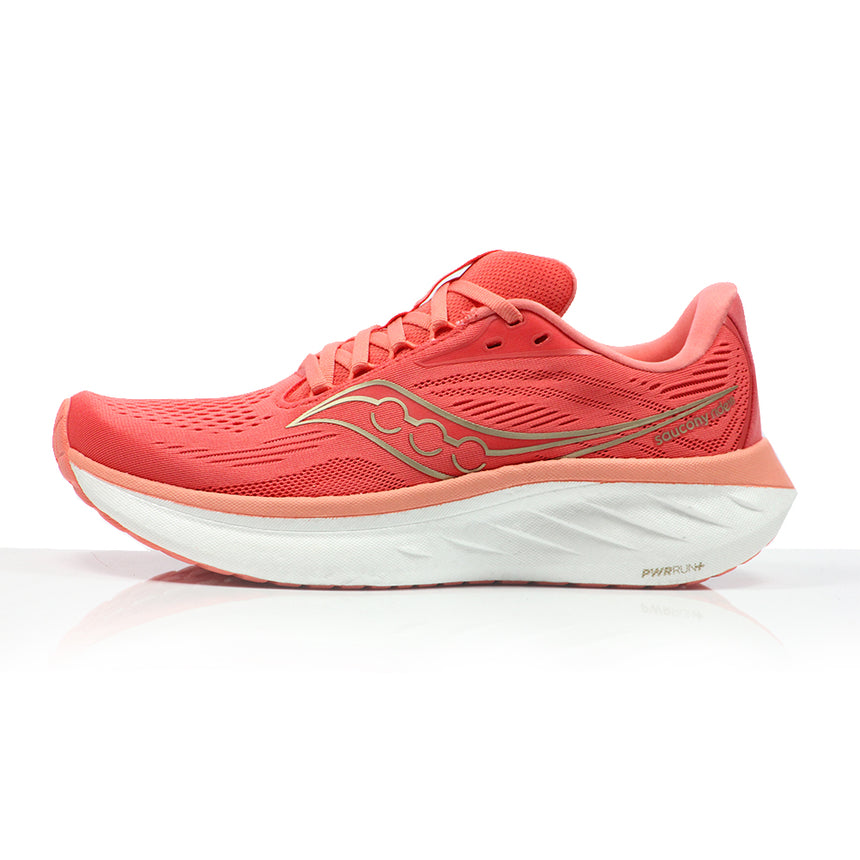 Saucony Ride 18 Women's Running Shoe - Coral/Salmon