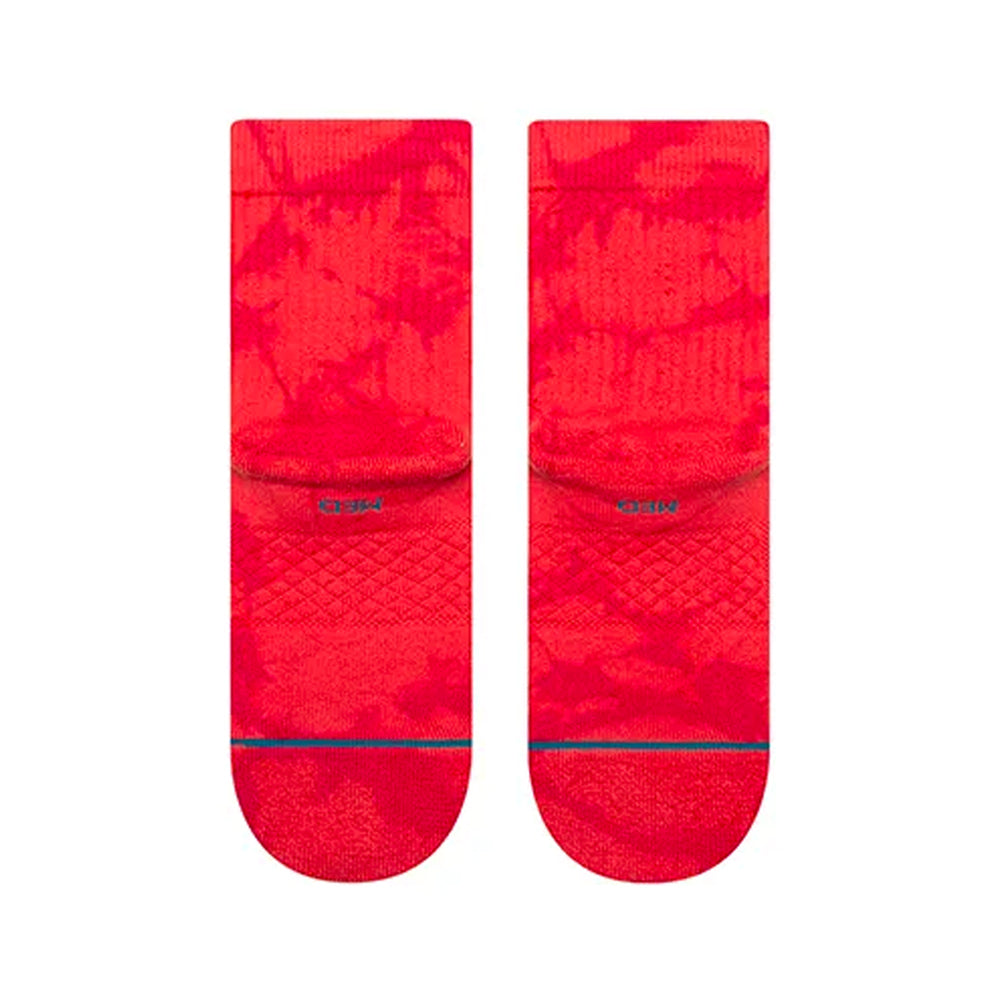 Stance Dye Namic Unisex Quarter Running Sock - Red