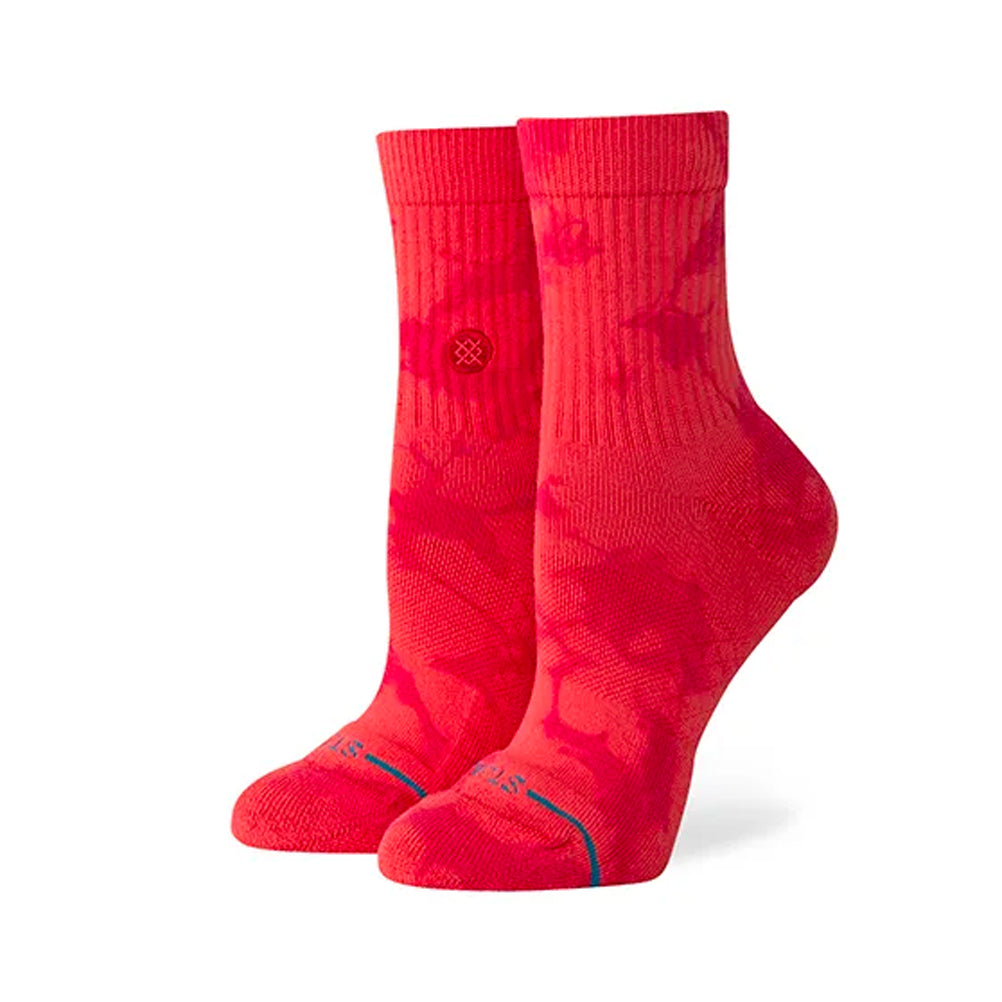 Stance Dye Namic Unisex Quarter Running Sock - Red