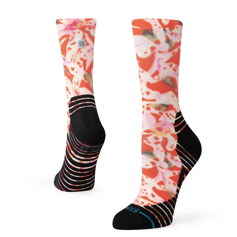 Stance Encyclia Unisex Crew Running Sock - Red