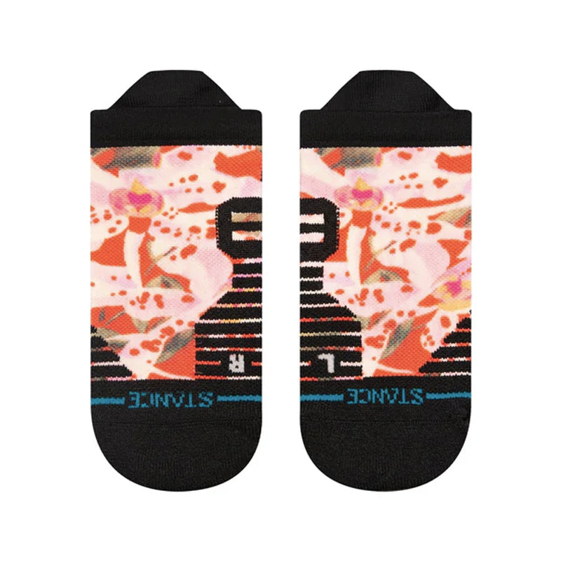 Stance Encyclia Tab Unisex Running Sock - Red/Black