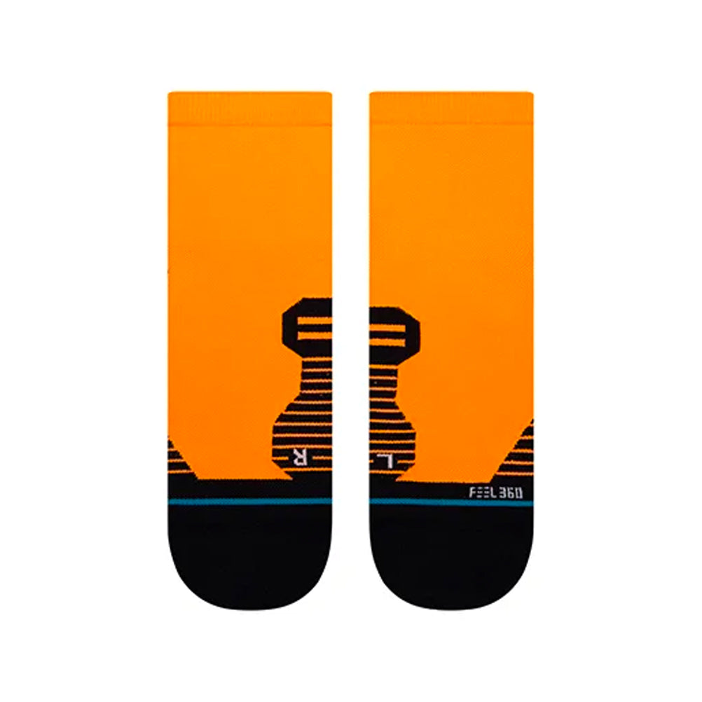 Stance Hiatus Unisex Quarter Running Sock - Neo Orange
