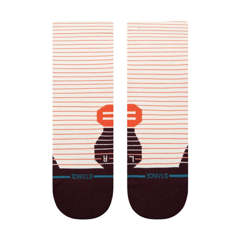 Stance Micro Light Unisex Quarter Running Sock - Magenta