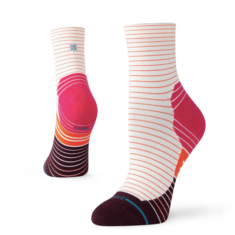 Stance Micro Light Unisex Quarter Running Sock - Magenta