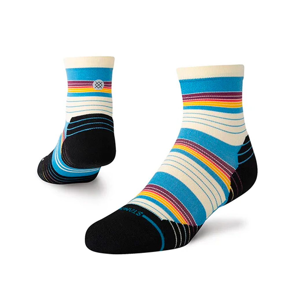 Stance Ralph Unisex Quarter Running Sock - Blue/Multi