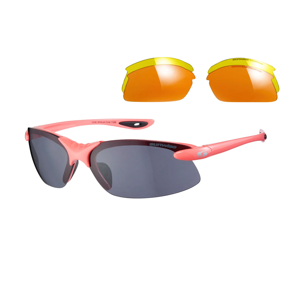 Sunwise Windrush Running Sunglasses - Coral