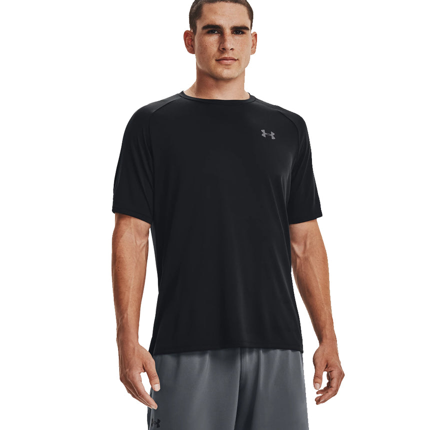 Under Armour Tech 2.0 Short Sleeve Men's Running Top - Black/Graphite