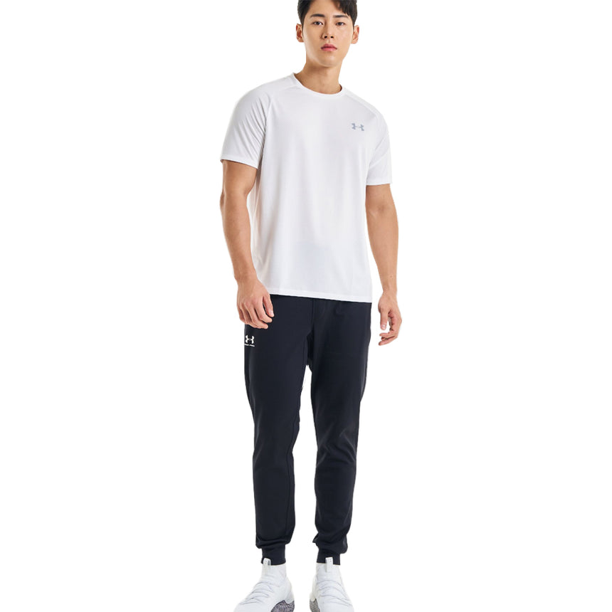 Under Armour Tech 2.0 Short Sleeve Men's Running Top - White/Overcast Grey
