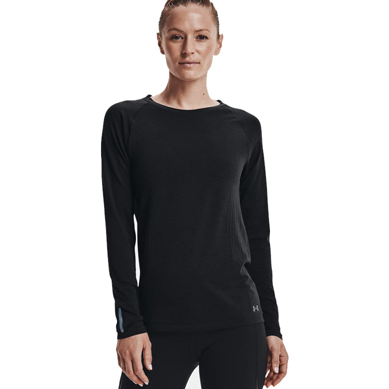 UA-womens-seamless-LS-running-tee-1365627-001-front-2