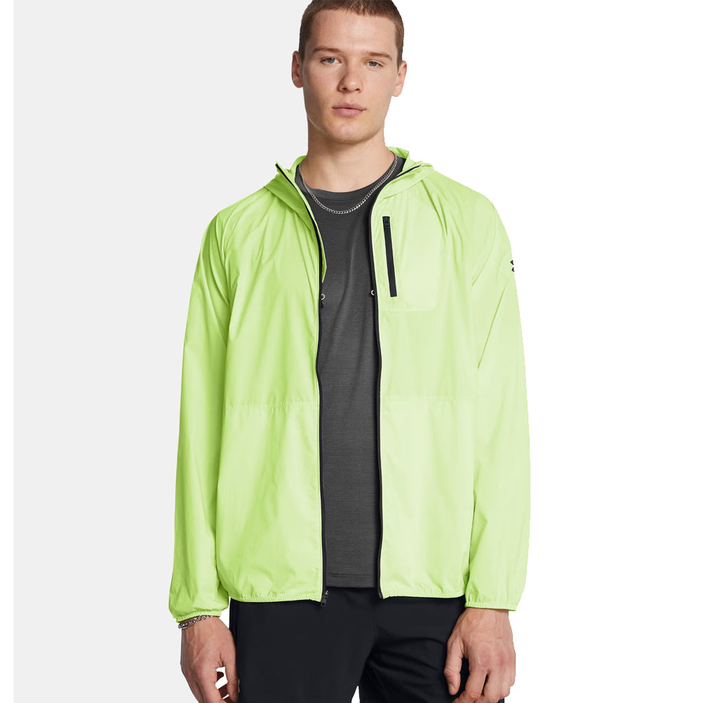 Under Armour Phantom Windbreaker Men's Running Jacket - Morph Green/Tetra Gray/Black