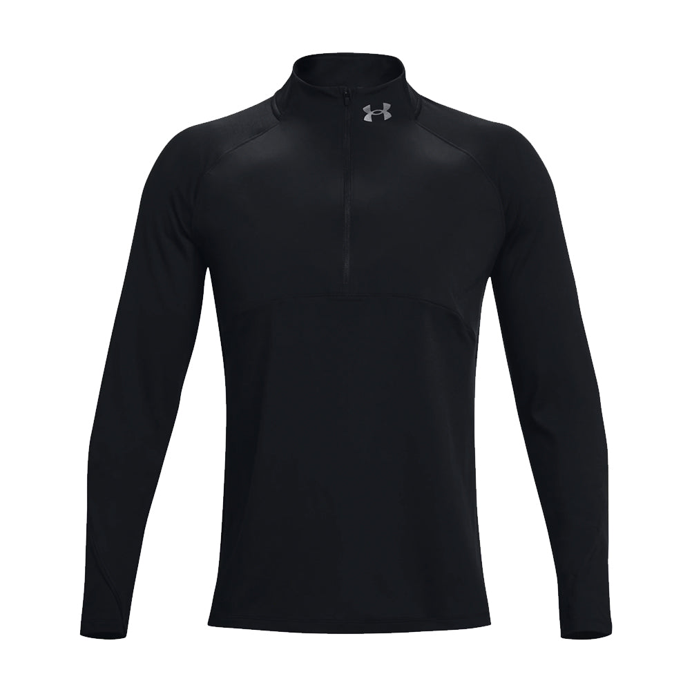Under Armour Qualifier 2.0 Half-Zip Long Sleeve Men's Running Top - Black/Reflective