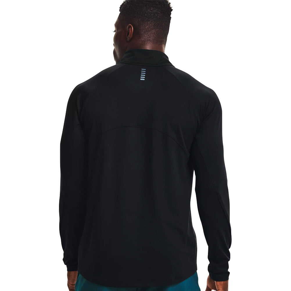 Under Armour Qualifier 2.0 Half-Zip Long Sleeve Men's Running Top - Black/Reflective