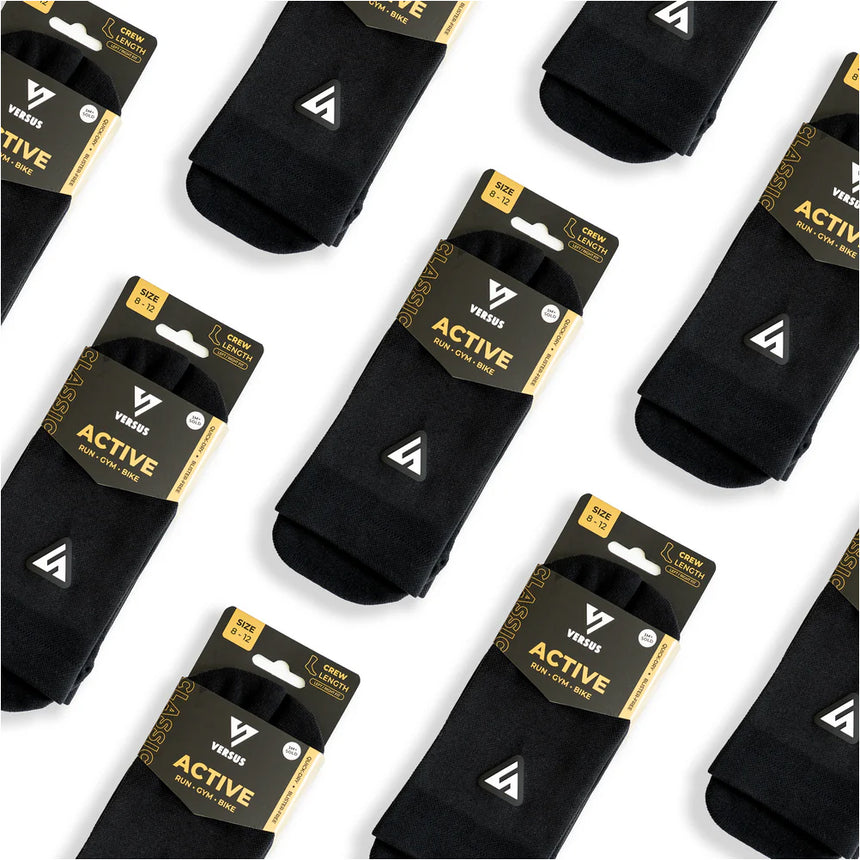 Versus Black Active Active Crew Both Packets