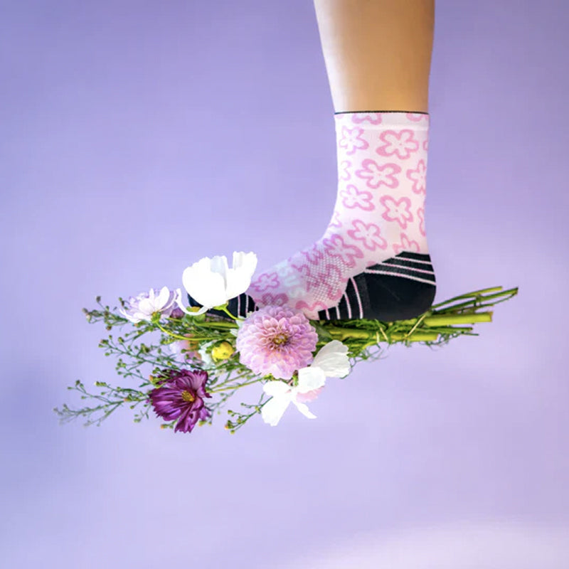 Versus Active Crew Sock - Pink Flower Power