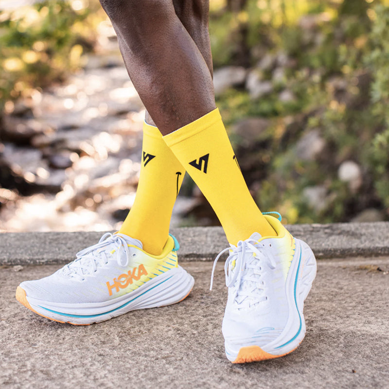 Versus Active Crew Sock - Yellow Smile