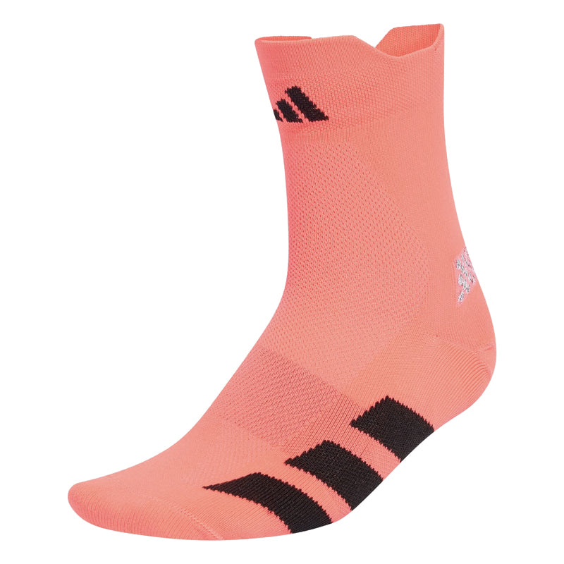 Adidas adizero Quarter Running Sock - Solar Turbo/black