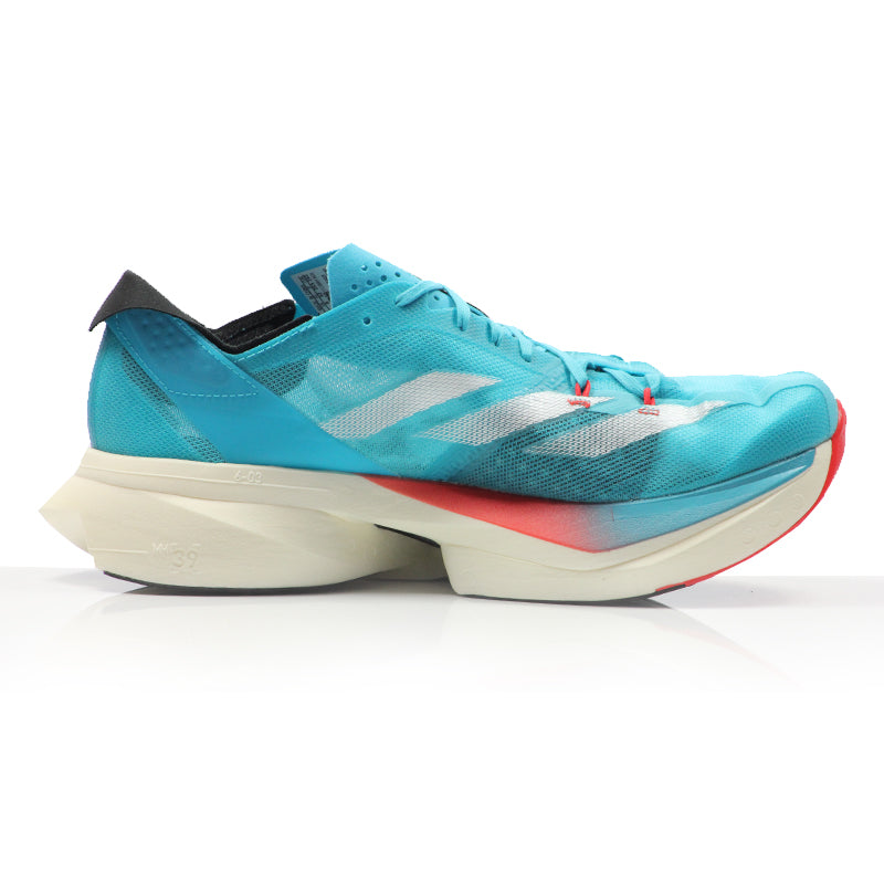 adidas Adizero Adios Pro 3 Unisex Running Shoe - Lucid Cyan/Cloud White/Bright Red