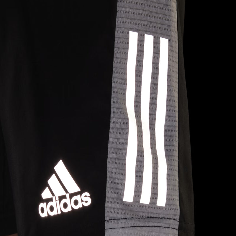 Adidas Own The Run 5 inch Men's Running Short - Black/White/Reflective Silver