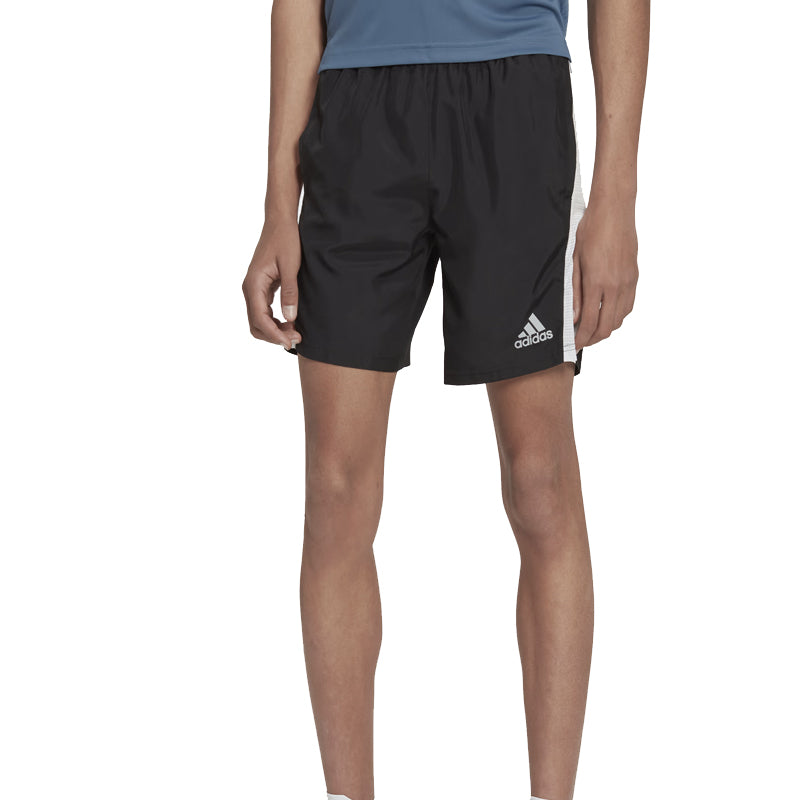 Adidas Own The Run 5 inch Men's Running Short - Black/White/Reflective Silver