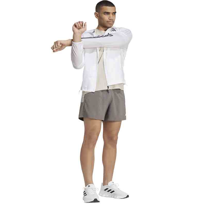 Adidas Own The Run 3 Stripes 7inch Men's Running Short - Grey/Six