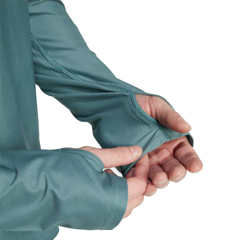 adidas Own The Run Long Sleeve Men's Running Tee - Preloved Teal