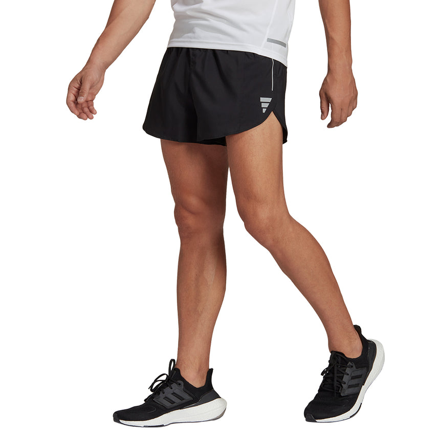 adidas Own The Run Split Men's Running Short - Black/Black