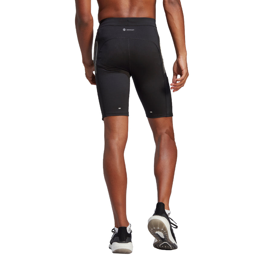 Adidas Own The Run Men's Short Running Tight - Black/Black