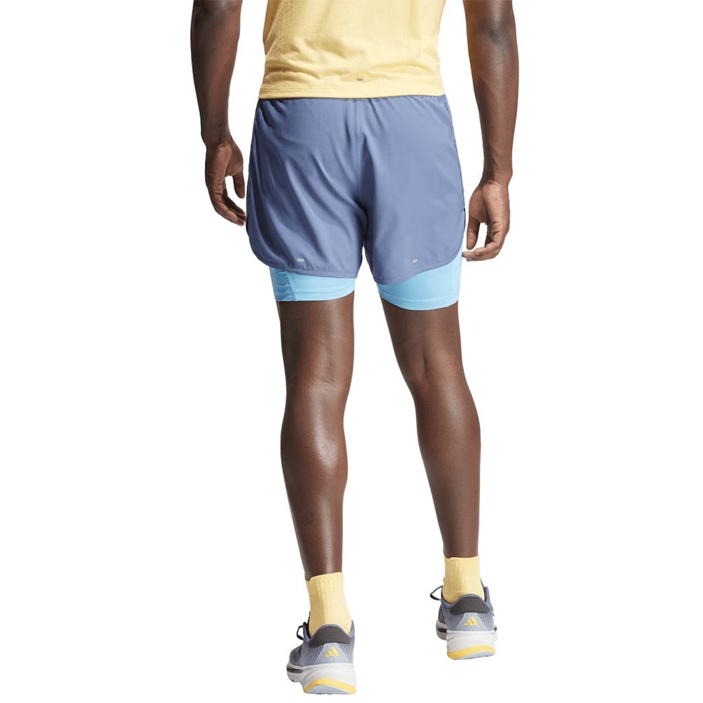 Adidas Own The Run 3 Stripes 2in1 Men's Running Short - Preloved Ink