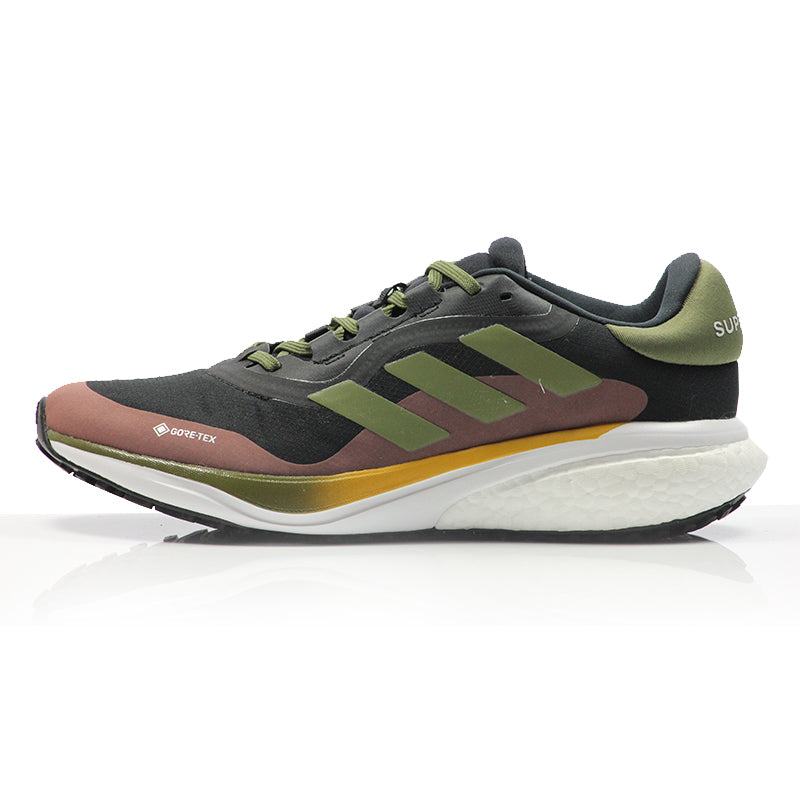 adidas Supernova 3 GTX Men's Running Shoe - Core Black/Olive Strata/Wonder Clay