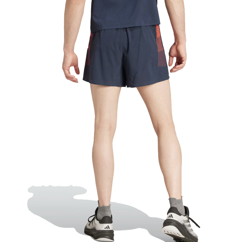 adidas Adizero Team GB Men's Split Running Short - Legend Ink