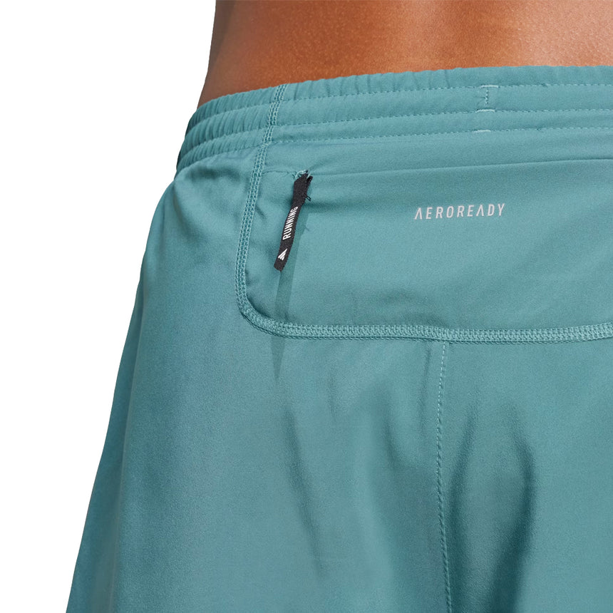 Adidas Own The Run 3 Stripes 5inch Men's Running Short - Preloved Teal