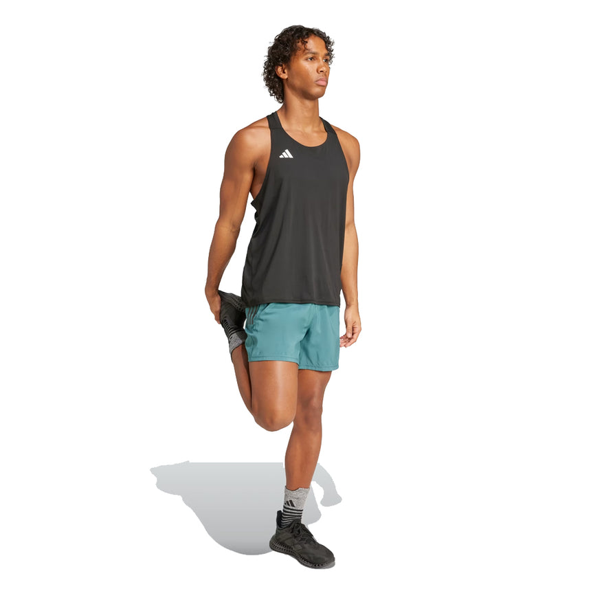 Adidas Own The Run 3 Stripes 5inch Men's Running Short - Preloved Teal
