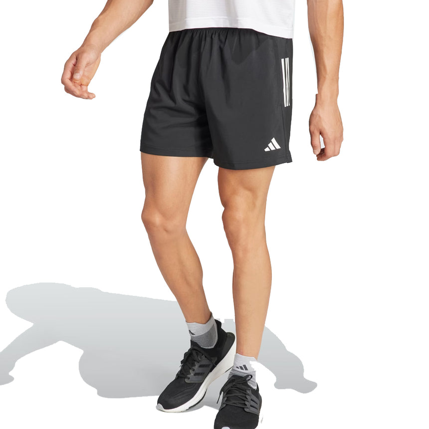 Adidas Own The Run 3 Stripes 7inch Men's Running Short - Black